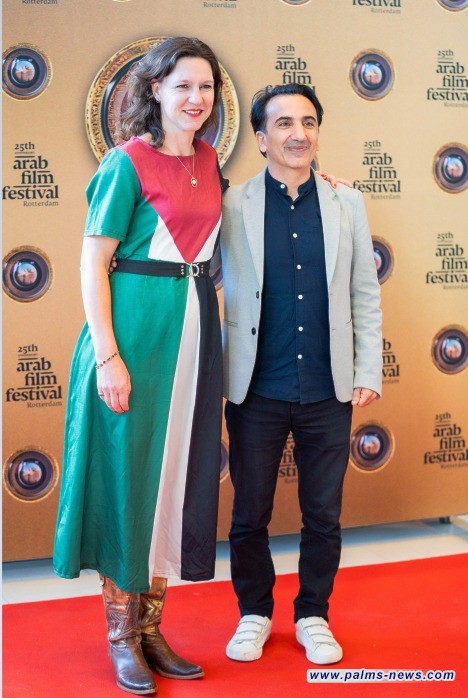 مخرجة هولندية بألوان علم فلسطين